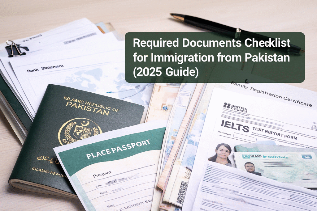 Required Documents Checklist for Immigration from Pakistan | Zavi